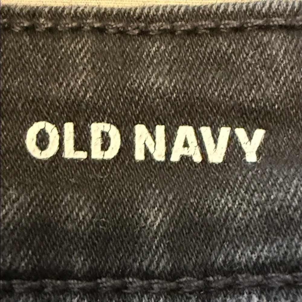 Old Navy 12 Petite Mid-Rise Kicker Bootcut Black Stretch Jeans